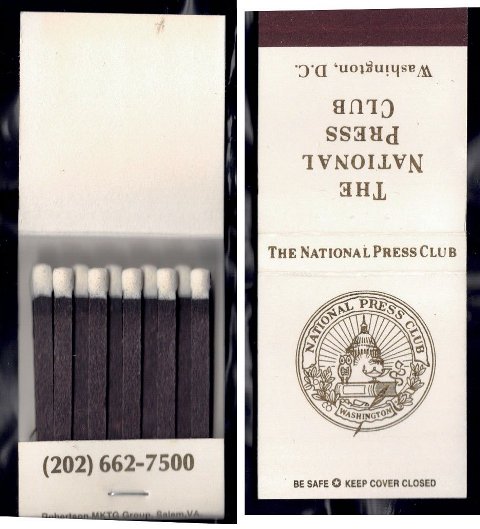 Matchbook – The National Press Club (Washington DC)