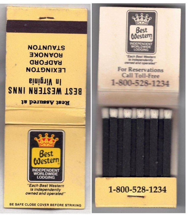 Matchbook - Best Western Hotel (Virginia)