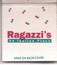 Matchbook – Ragazzi’s Italian Restaurant (Garner, NC)
