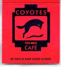 Matchbook - Coyotes Tex-Mex Café (Burlington, VT