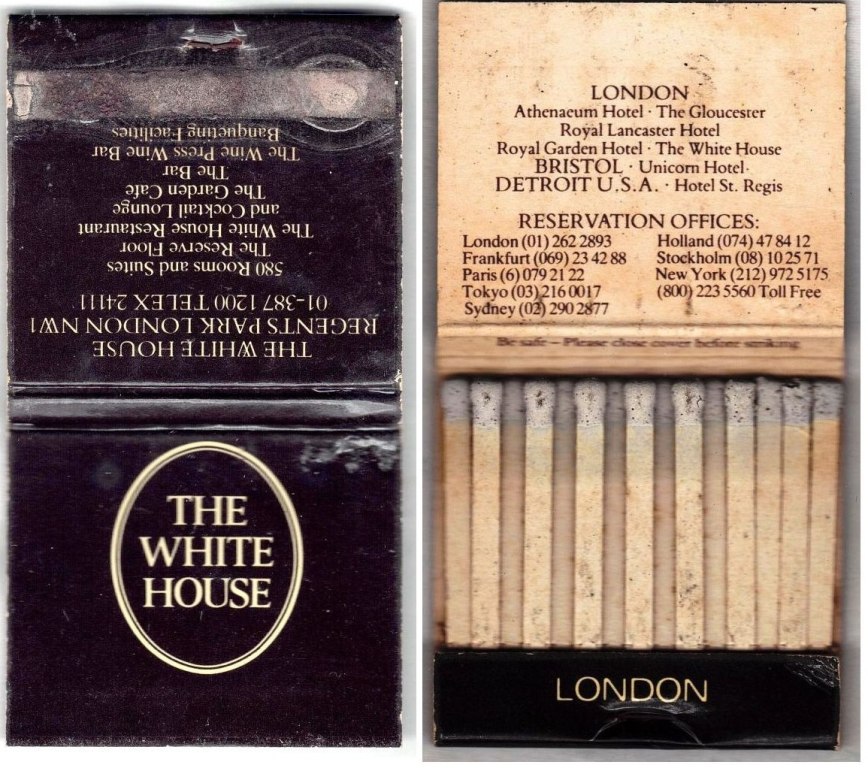 Matchbook – The White House (London, Great Britain)