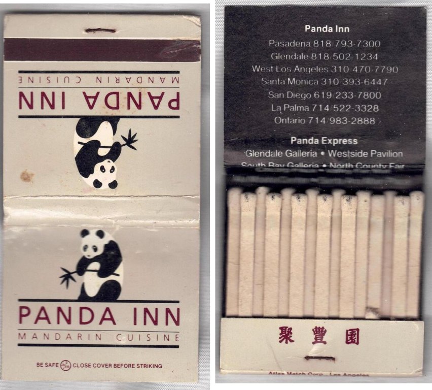 Matchbook – Panda inn (California) (Used)