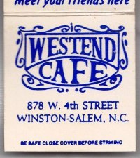 Matchbook – Westend Café (Winston-Salem, NC)
