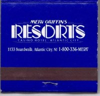 Matchbook - Resorts Hotel & Casino (Merv Griffin’s - Atlantic City, NJ)