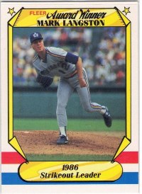 Seattle Mariners – Mark Langston – 1986 Strikeout Leader
