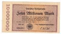 Germany - Behn Millionen (10,000,000) Mark Reichsbanknote (Brown)