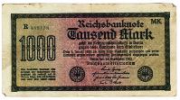 Germany - Tausend (1,000) Mark Reichsbanknote #4