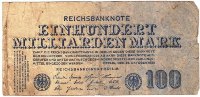 Germany - Einhundert Milliarden (100,000,000,000) Mark Reichsbanknote