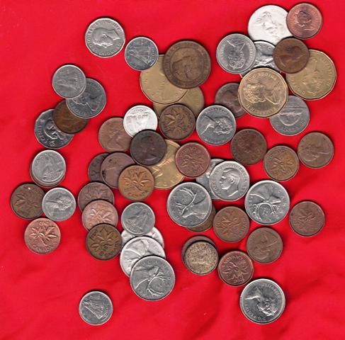 Foreign Coins – Canadian 58 coin lot