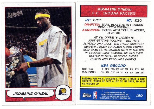 Indiana Pacers – Jermaine O’Neal