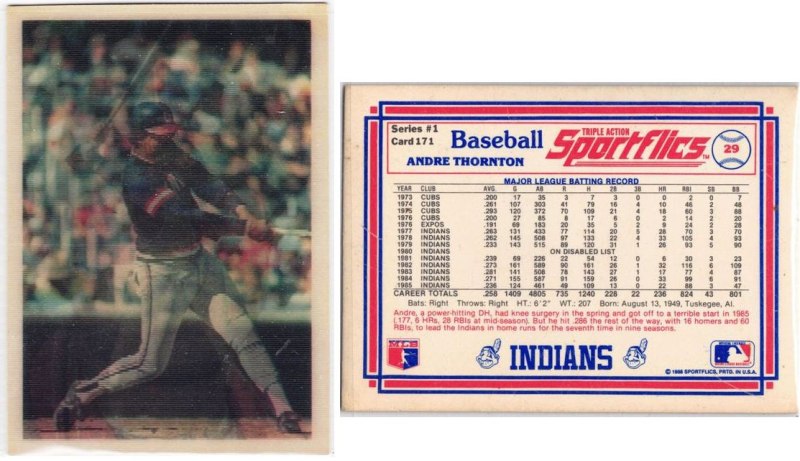 Cleveland Indians – Andre Thornton - Hologram (29)