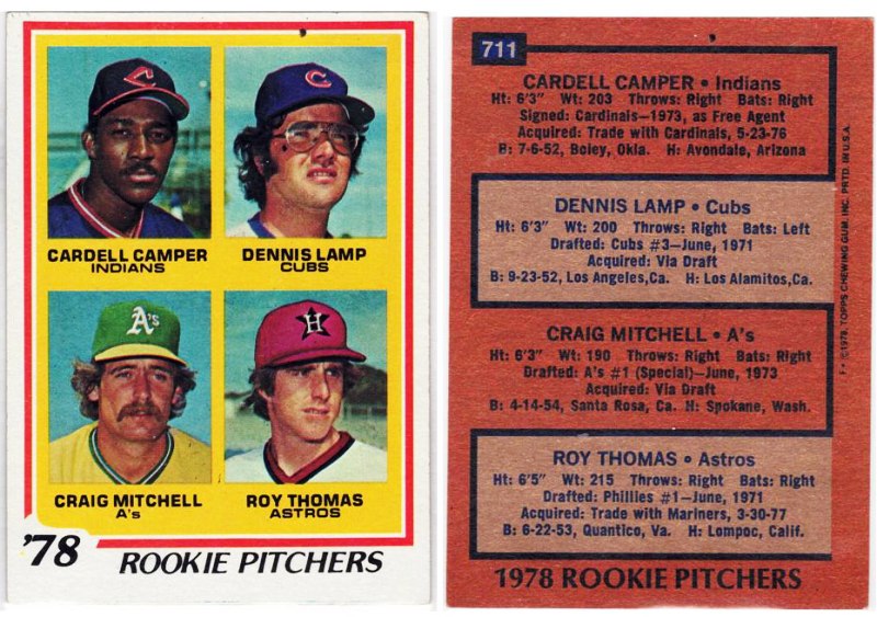 1978 Rookie Pitchers