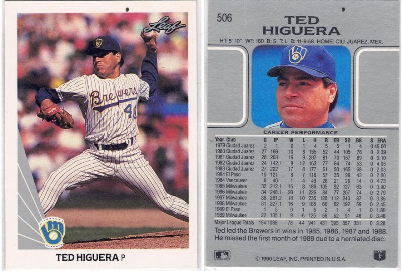 Milwaukee Brewers – Ted Higeura (506)