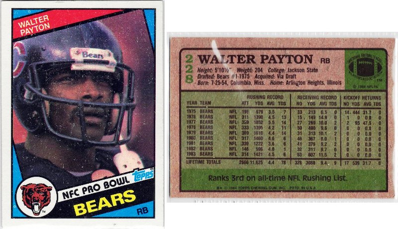 Chicago Bears – Walter Payton