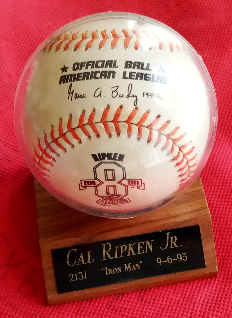 Baltimore Orioles - Cal Ripken Jr “Ironman Streak” Commemorative Baseball