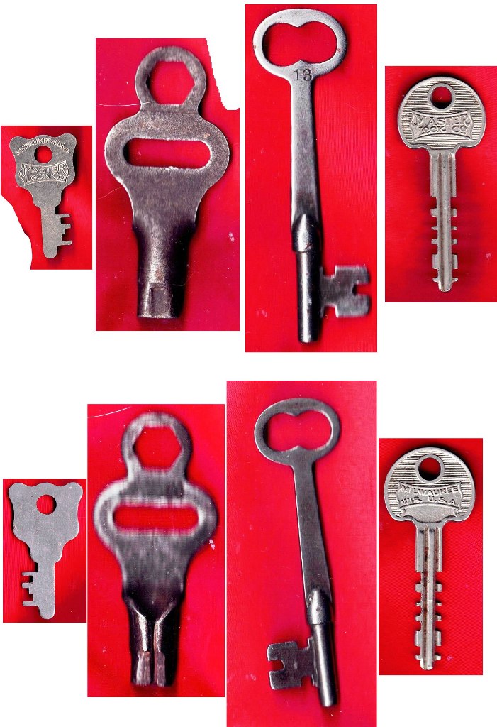 Lot #3 - 4 Different and unique keys