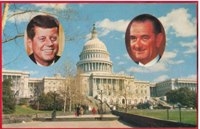 Postcard - President Kennedy and VP Johnson