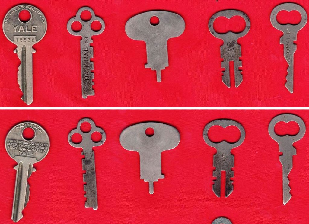 Lot #1 - 5 Different and unique keys