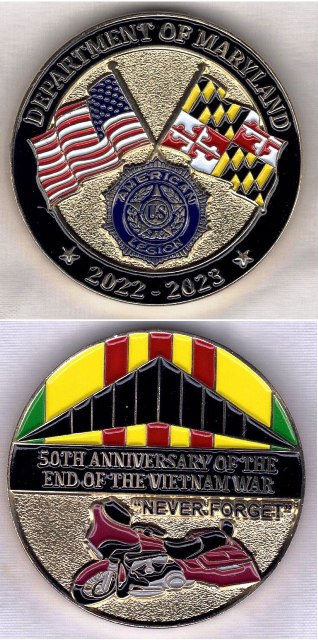 American Legion – 50th Anniversary End of the Vietnam War Challenge Medal