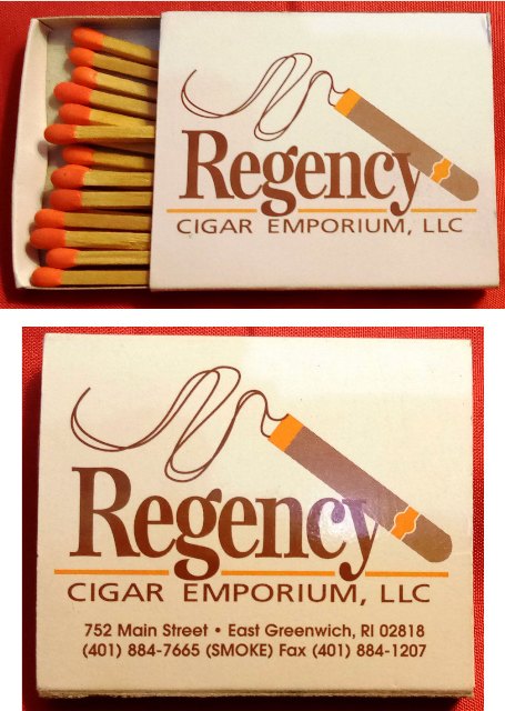 Matchbox – Regency Cigar Emporiums (East Greenwich, RI)