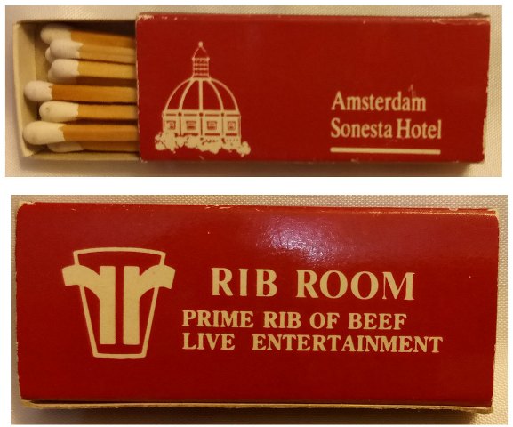 Matchbox – Amsterdam Sonesta Hotel's "Rib Room" restaurant (Amsterdam, Netherlands) - Red Box