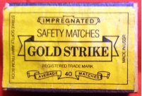 Matchbox – Gold Strike Safety Matches (USSR)