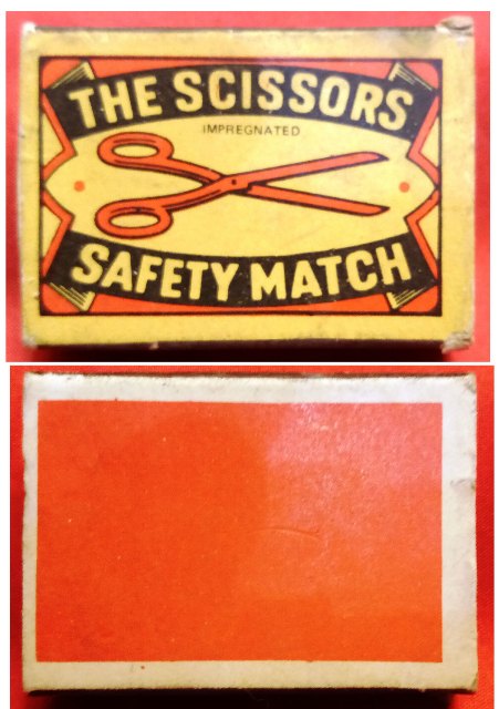 Matchbox – “The Scissors” Safety Matches (Czechoslovakia)