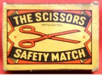 Matchbox – “The Scissors” Safety Matches (Czechoslovakia)