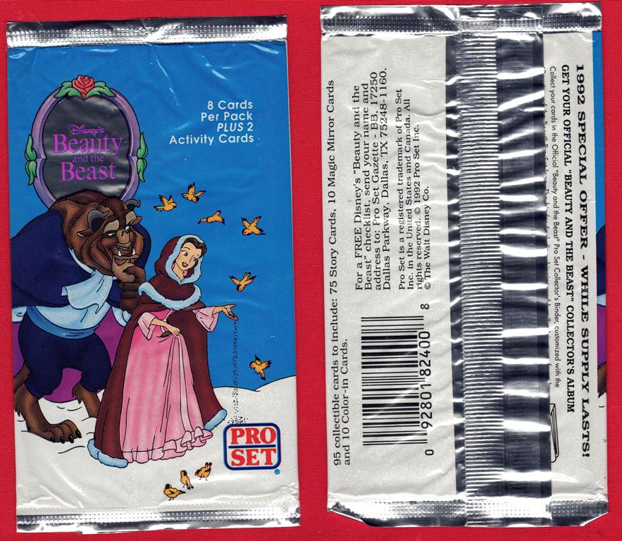 Beauty and the Beast Trading Card Unopened Pack