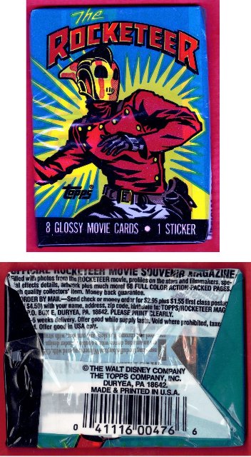 The Rocketeer Trading Card Unopened Pack