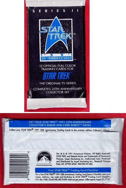 Star Trek 25th Anniversary Series 2 - Blue Unopened Pack