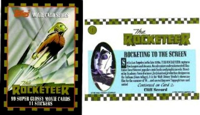 The Rocketeer Trading Card Set – INCOMPLETE SET