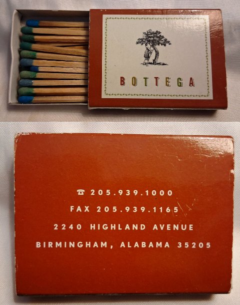 Matchbox – Bottega Restaurant (Birmingham, AL)
