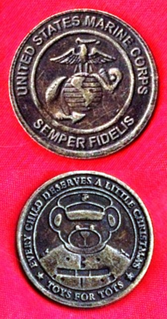Token – Toys for Tots Challenge Coin (Bear)
