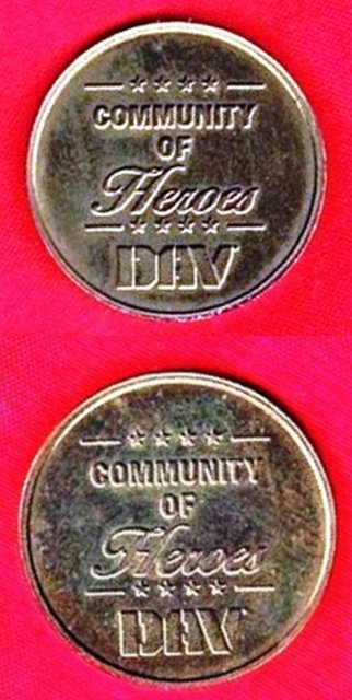 Token – Disabled American Veterans (DAV) "Community of Heroes" (Nation Wide)