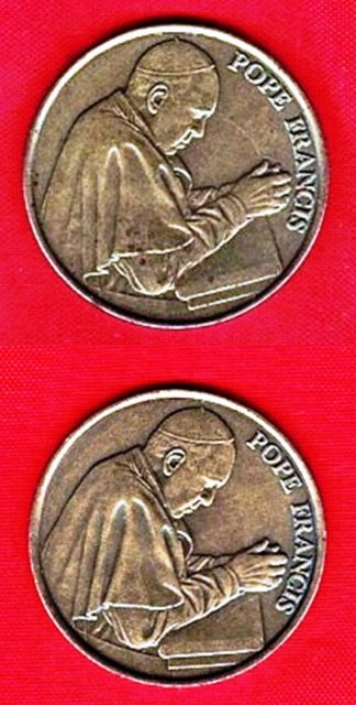 Token – Pope Francis prayer token (Vatican City, Italy)