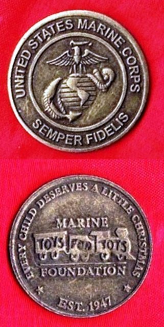Token – Toys for Tots Challenge Coin (Train)