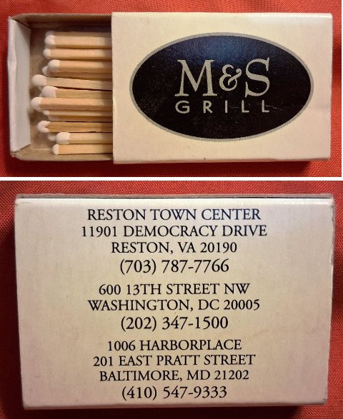 Matchbox – M&S Grill (Baltimore, MD)