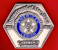 American Legion – Dept of Maryland 2014 Membership Challenge Coin