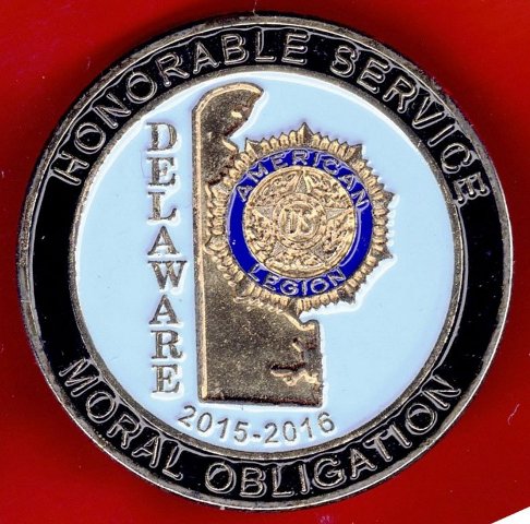 American Legion – Dept of Delaware 2015-2016 Pin