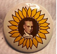 Pin - 1968 Kleenex Tissues Presidential Campaign Reproduction - Landon