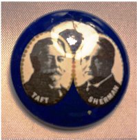 Pin - 1968 Kleenex Tissues Presidential Campaign Reproduction - Taft & Sherman