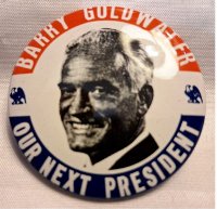 Pin - 1968 Kleenex Tissues Presidential Campaign Reproduction - Goldwater