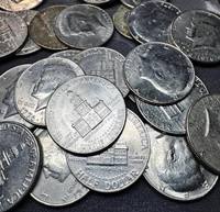 Roll of 1976 Circulated Bicentennial Kennedy Half Dollars
