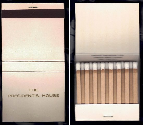 Matchbook – The President’s House (Washington DC)