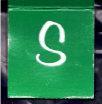 Pack of 9 - Green "S" Monogramed Matchbooks