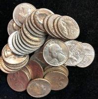 Roll of 1976 Circulated Washington Bicentennial Quarters
