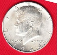 Coin - 1964 BU Silver Kennedy Half Dollar