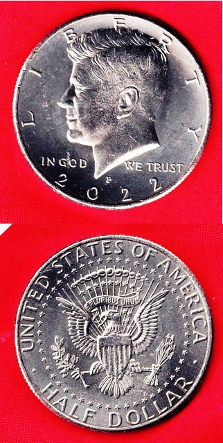 Coin – 2022P BU Clad Kennedy Half Dollar
