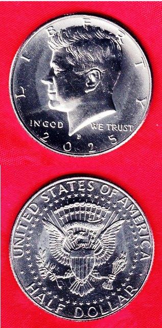 Coin – 2025P BU Clad Kennedy Half Dollar